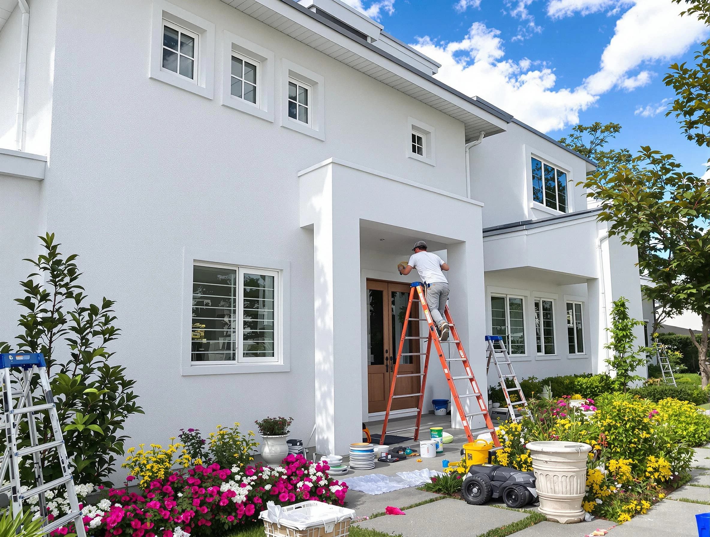 Solon House Painters team delivering a fresh exterior coat in Solon, OH